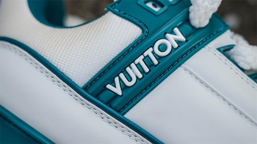 PK GOD Louis Vuitton LV Trainer Maxi Sneaker White Green RETAIL MATERIALS READY TO SHIP